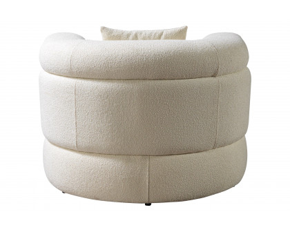 Nova - Larissa Ivory Boucle Accent Chair