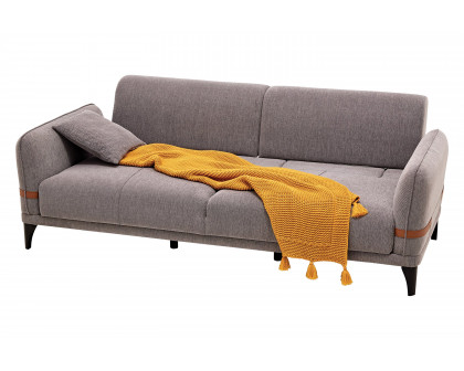 Nova - Linz 3-Seater Sofa Bed in Gray