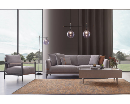 Nova - Linz 3-Seater Sofa Bed in Gray