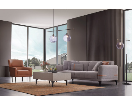 Nova - Linz 3-Seater Sofa Bed in Gray