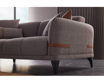 Nova - Linz 3-Seater Sofa Bed in Gray