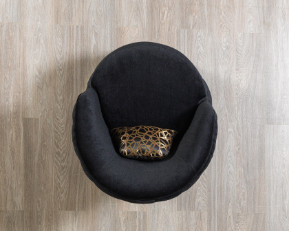 Nova Lupino Black Velvet Chair