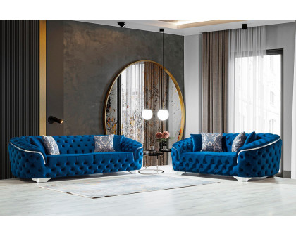 Nova - Lupino Velvet Sofa & Loveseat