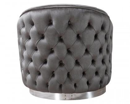 Nova Lupino Gray Velvet Chair