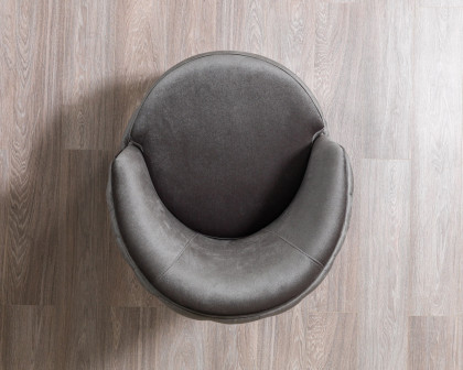 Nova Lupino Gray Velvet Chair