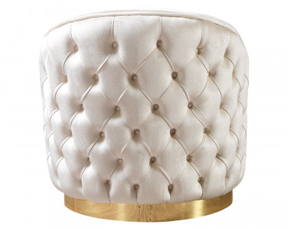 Nova Lupino Ivory Velvet Chair