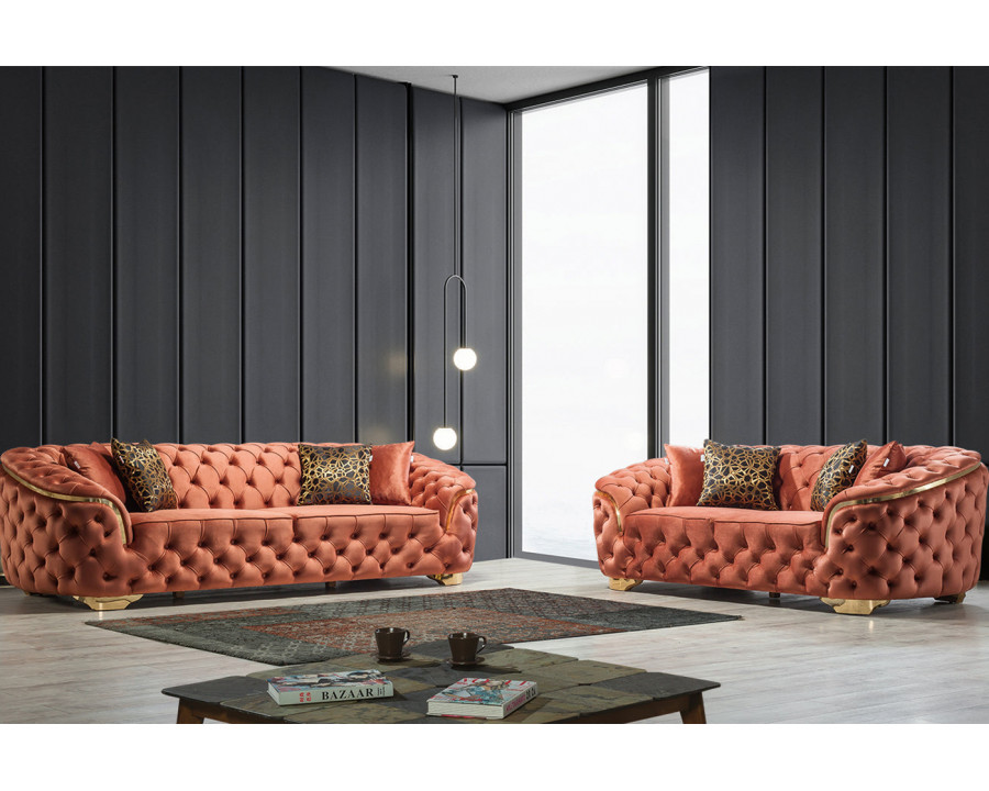 Nova - Lupino Velvet Sofa & Loveseat