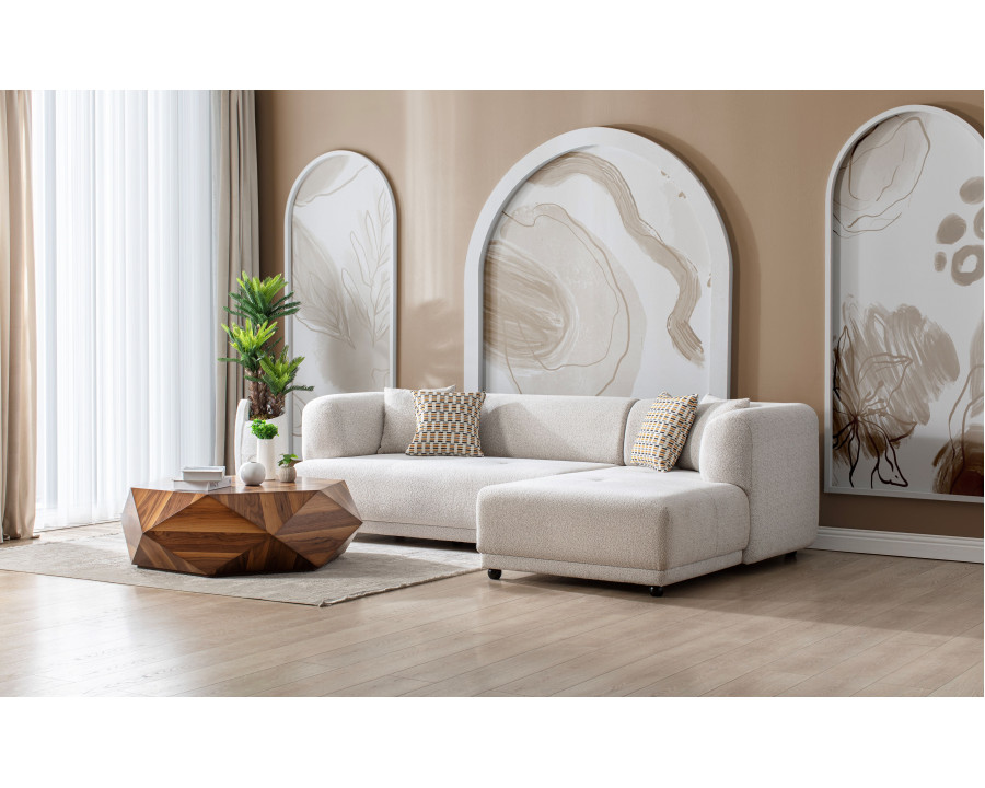 Nova - Lyna Ivory 2 Pc 105" RAF Sectional