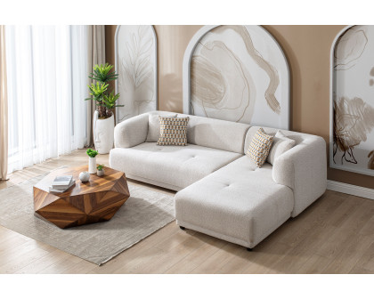 Nova - Lyna Ivory 2 Pc 105" RAF Sectional