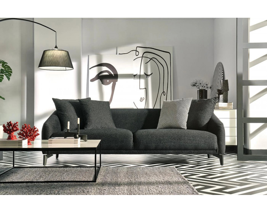 Nova - Maison 3-Seater Sofa in Black