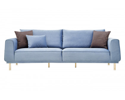 Nova - Merida 3-Seater Sofa in Blue/Gold