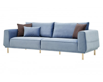 Nova - Merida 3-Seater Sofa in Blue/Gold