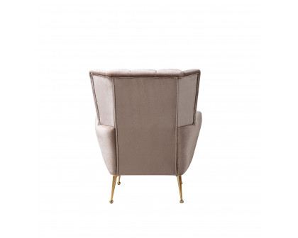 Nova Merida Coffee Velvet Chair