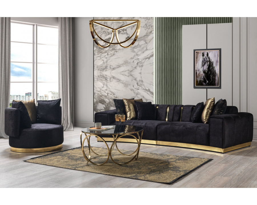 Nova - Michelle Velvet Curved Sectional