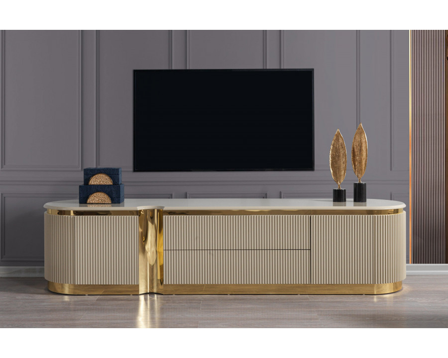 Nova - Milena TV Stand in Ivory