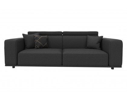 Nova - Milos 3-Seater Sofa in Black