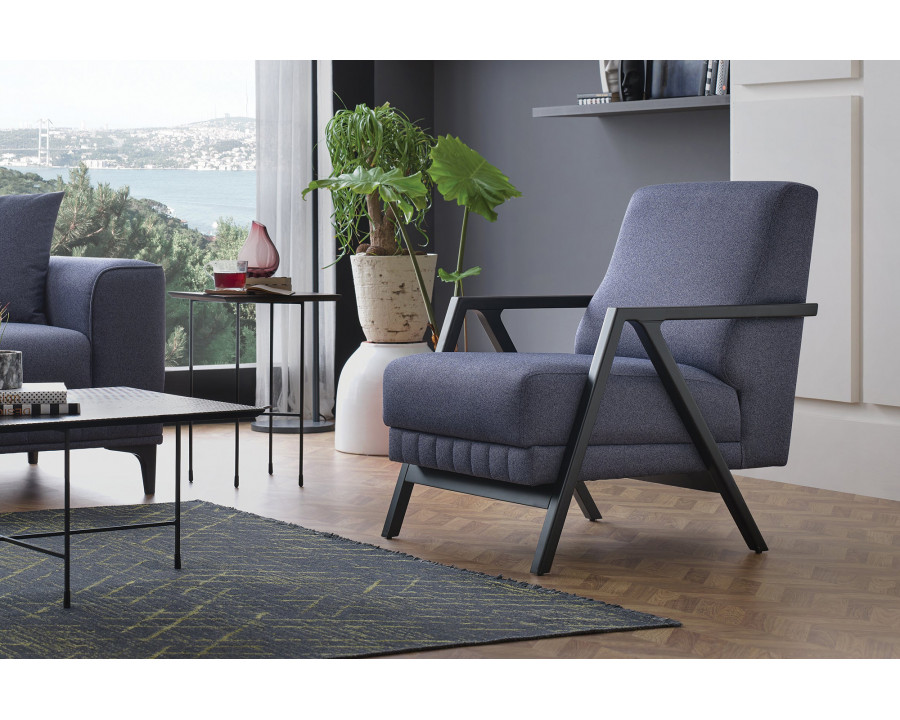 Nova - Pavia Armchair in Navy Blue