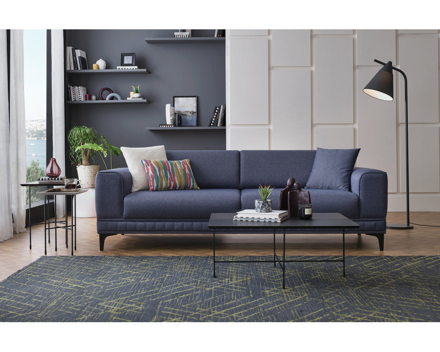 Nova - Pavia 3-Seater Sofa Bed in Navy Blue