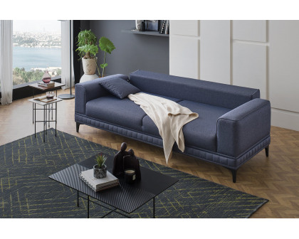 Nova - Pavia 3-Seater Sofa Bed in Navy Blue