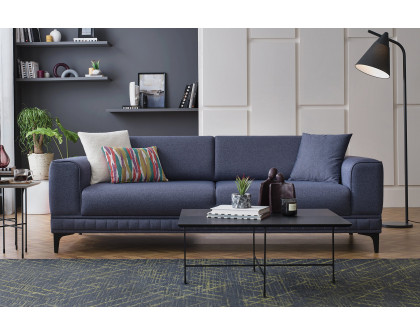 Nova - Pavia 3-Seater Sofa Bed in Navy Blue