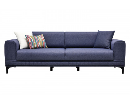 Nova - Pavia 3-Seater Sofa Bed in Navy Blue