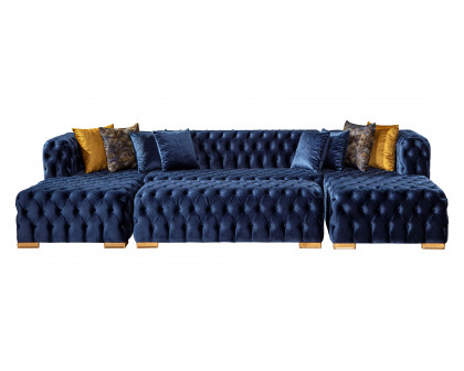 Nova Polo U-Shape Sectional - Blue