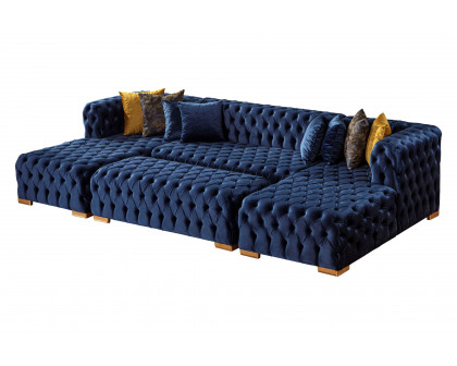 Nova Polo U-Shape Sectional - Blue