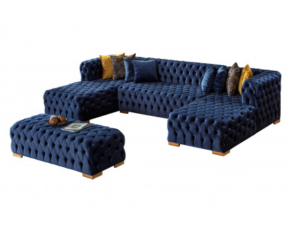 Nova Polo U-Shape Sectional - Blue