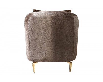 Nova Santana Velvet Chair - Coffee