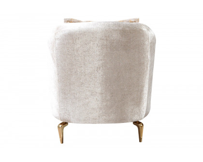 Nova™ Santana Velvet Chair - Ivory