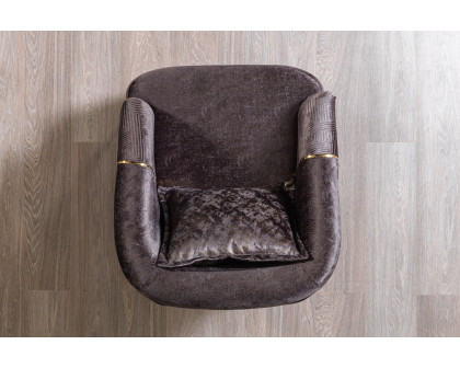 Nova™ Santana Velvet Chair - Smoke