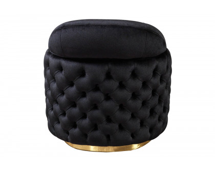 Nova Victoria Velvet Chair - Black