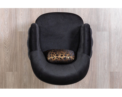 Nova Victoria Velvet Chair - Black