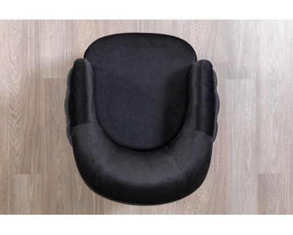 Nova Victoria Velvet Chair - Black