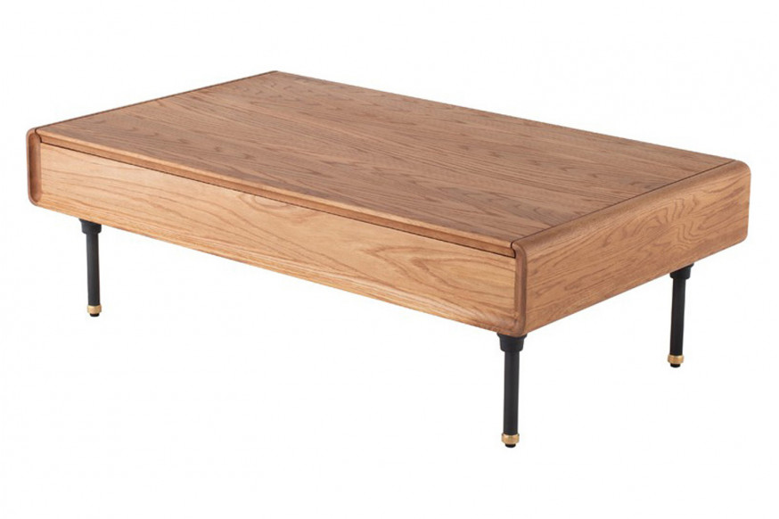 Nuevo™ Distrikt Coffee Table - Hard Fumed Oak Top