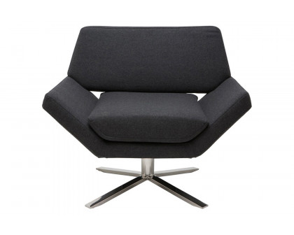 Nuevo™ - Sly Occasional Chair Dark Gray Fabric Seat