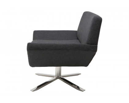 Nuevo™ - Sly Occasional Chair Dark Gray Fabric Seat