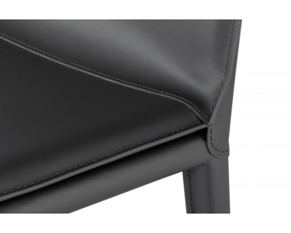 Nuevo™ Palma Dining Chair - Dark Gray Leather Seat