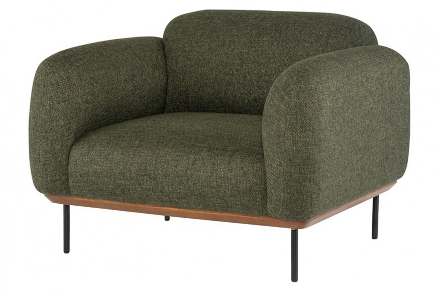 Nuevo™ Benson Occasional Chair - Hunter Green Tweed Seat