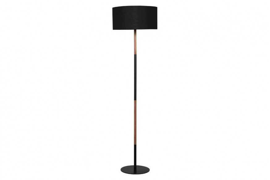 Nuevo™ - Monroe Floor Light Black Fabric Shade