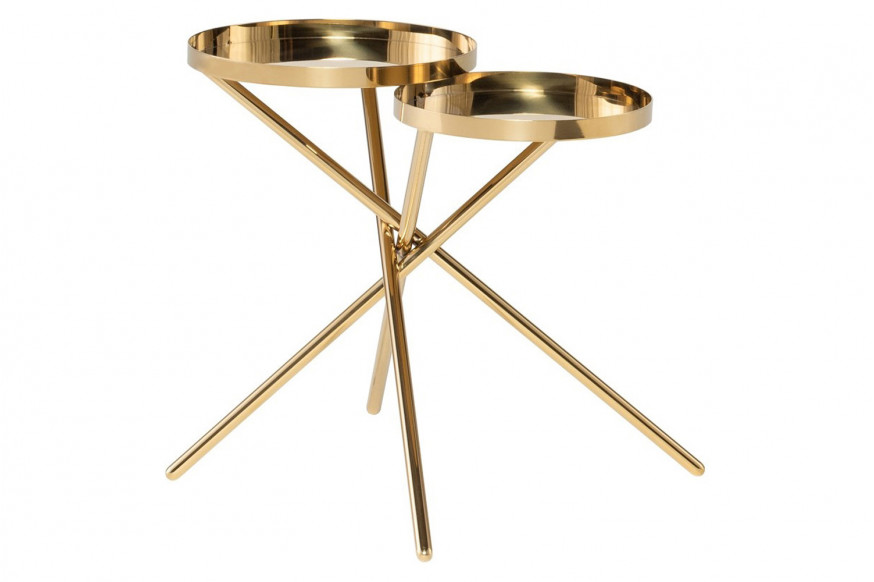 Nuevo™ Olivia Side Table - Polished Gold Top