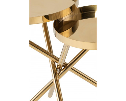 Nuevo™ Olivia Side Table - Polished Gold Top