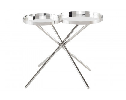 Nuevo™ Olivia Side Table - Polished Stainless Top