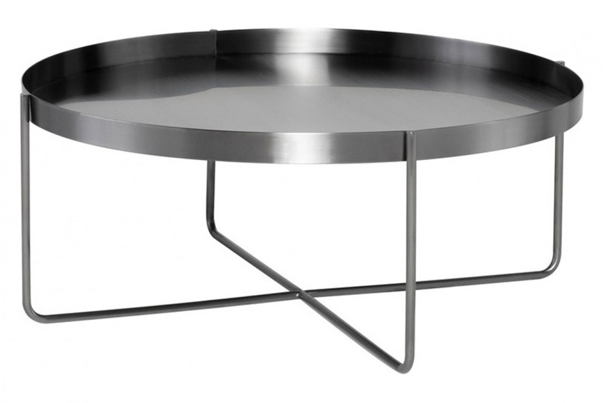 Nuevo™ Gaultier Coffee Table - Brushed Graphite Table, L40'' x W40'' x H16''