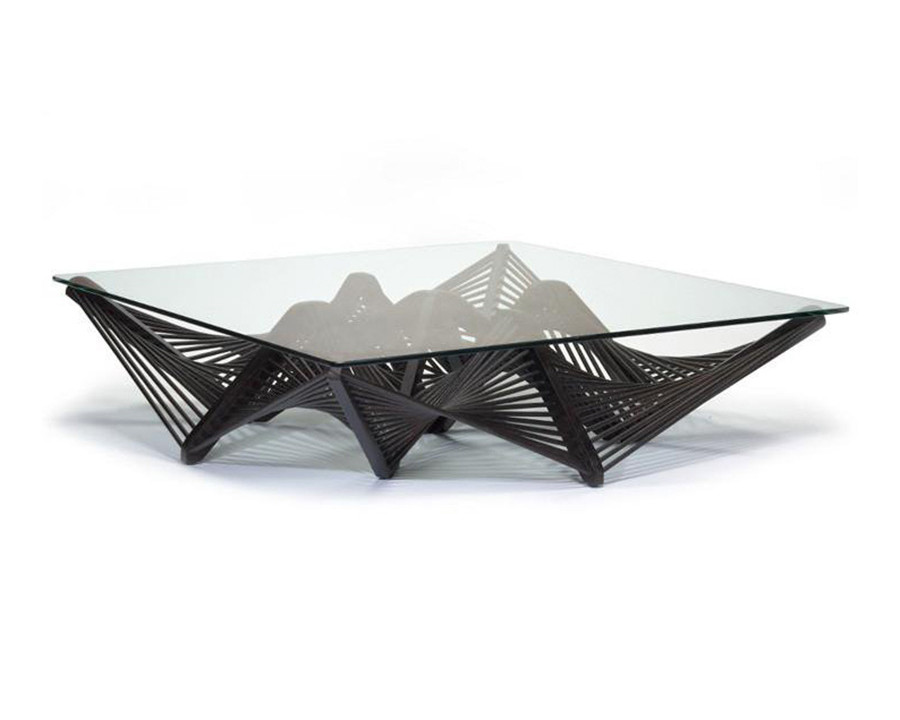 Oggetti Geo Cocktail Table - Dark Brown, only Base