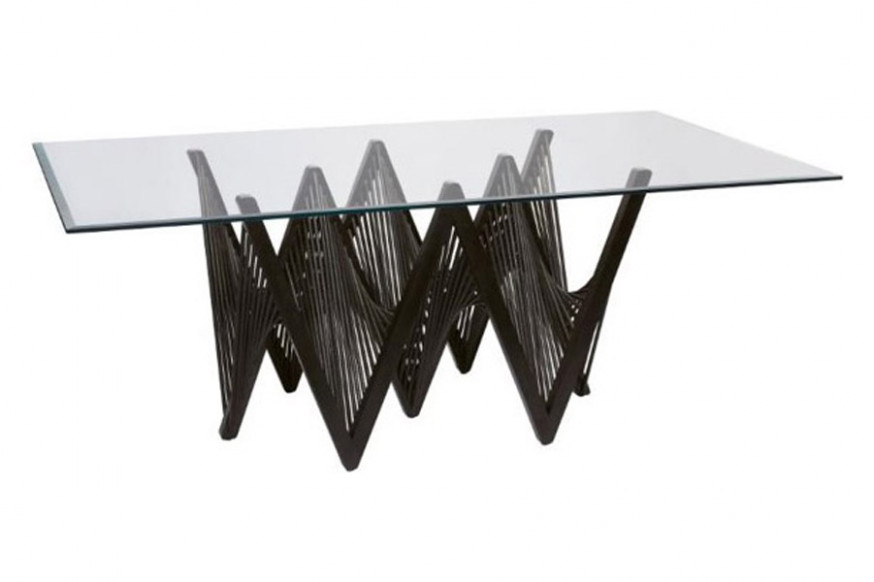 Oggetti™ Geo Dining Table - Dark Brown