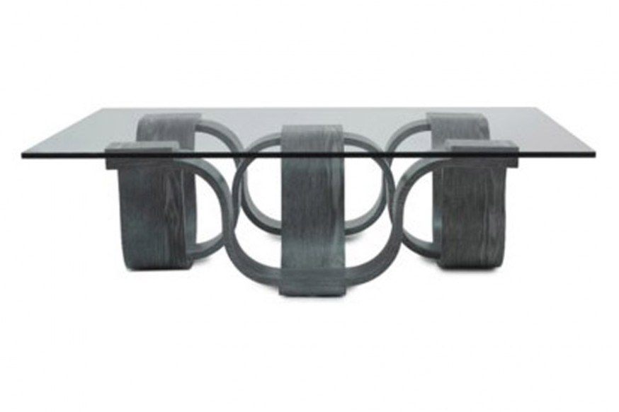 Oggetti™ Square Cocktail Table - Gray, Only Base