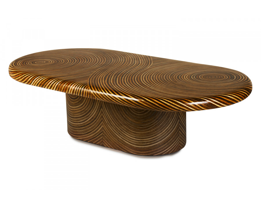 Oggetti Showtime Ribbon Cocktail Table - Showtime veneer, Oval