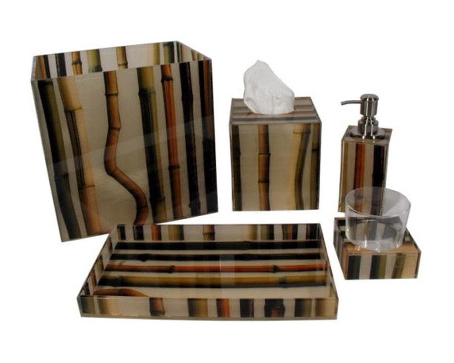 Oggetti Bamboo Bath Perfume Tray - Colorful Bamboo