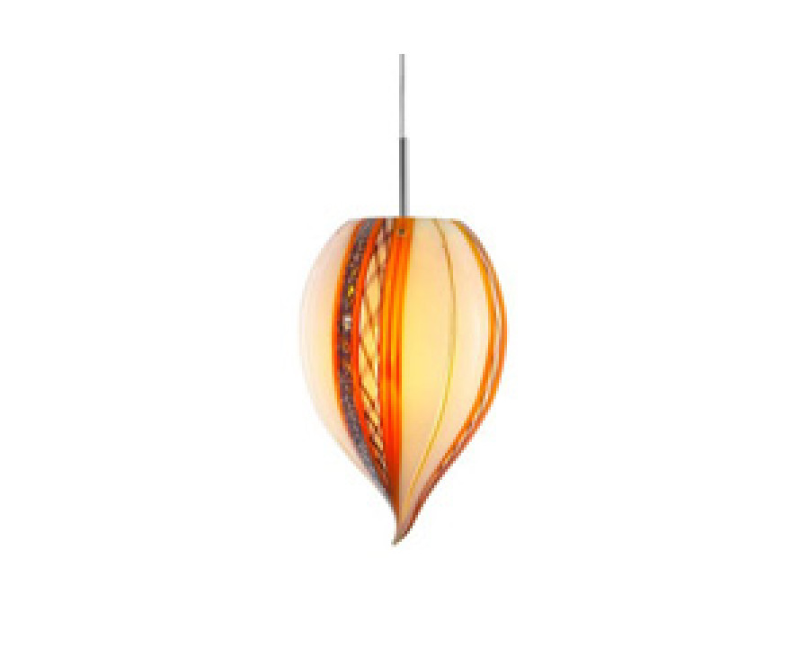 Oggetti Amore Fiore Onion Pendant - White, Flat, Dark Bronze